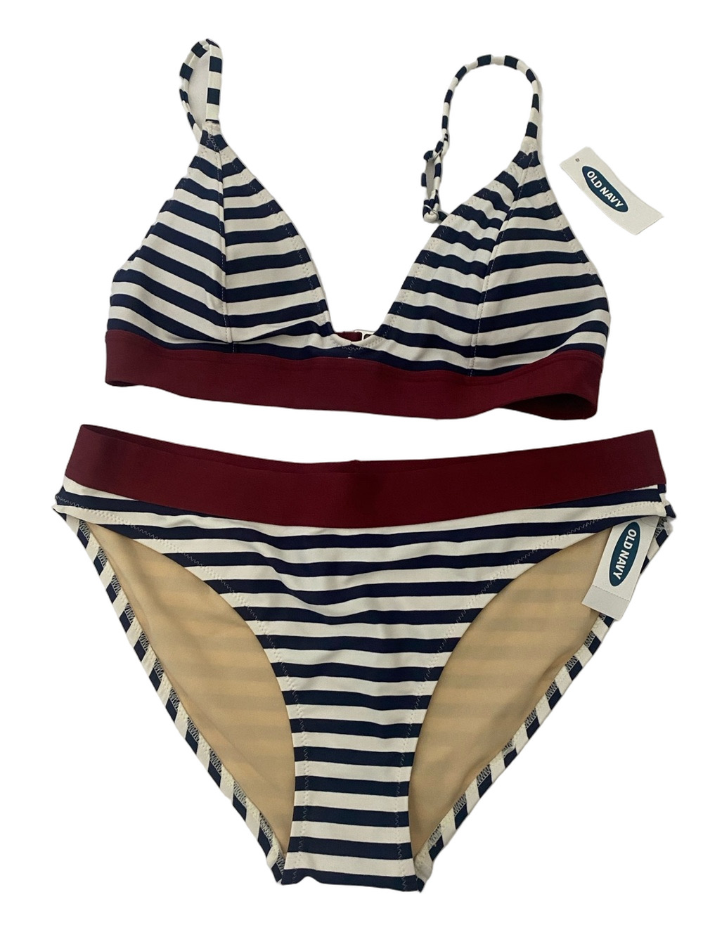 Old Navy Striped Bikini Set, size S & M